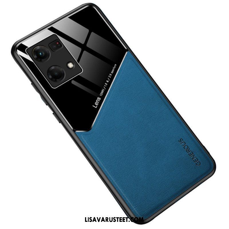 Kuori Oppo Reno 7 Ensiluokkainen Keinonahka