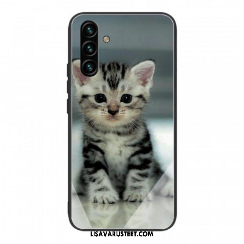 Kuori Samsung Galaxy A13 5G / A04s Kitten Karkaistu Lasi