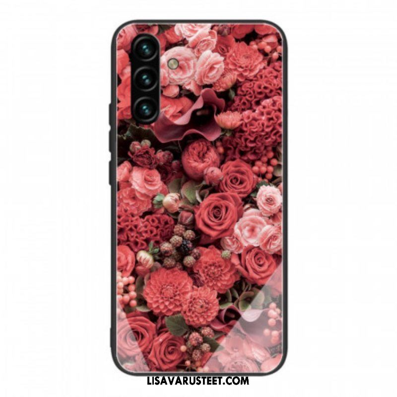 Kuori Samsung Galaxy A13 5G / A04s Rose Flowers Karkaistu Lasi