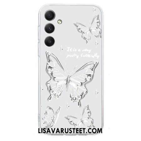 Kuori Samsung Galaxy A17 4g / 5g Valkoinen Perhonen