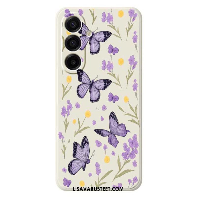 Kuori Samsung Galaxy A17 4g / 5g Violetit Perhoset