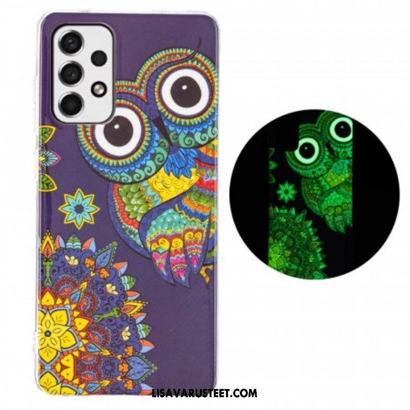 Kuori Samsung Galaxy A53 5G Fluoresoiva Pöllön Mandala