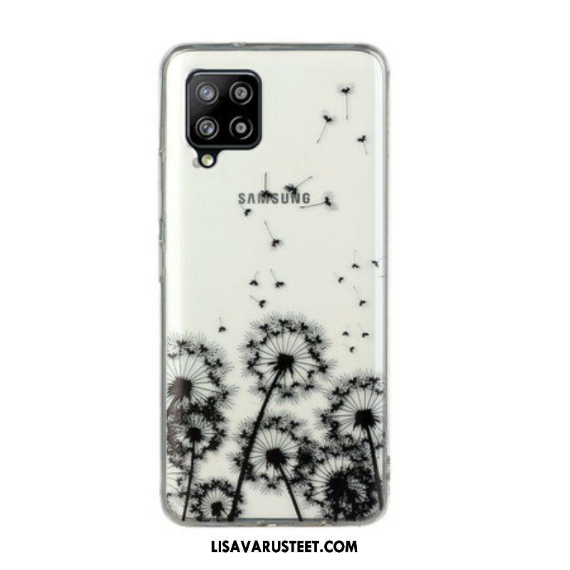Kuori Samsung Galaxy M12 / A12 Saumattomat Mustat Voikukat