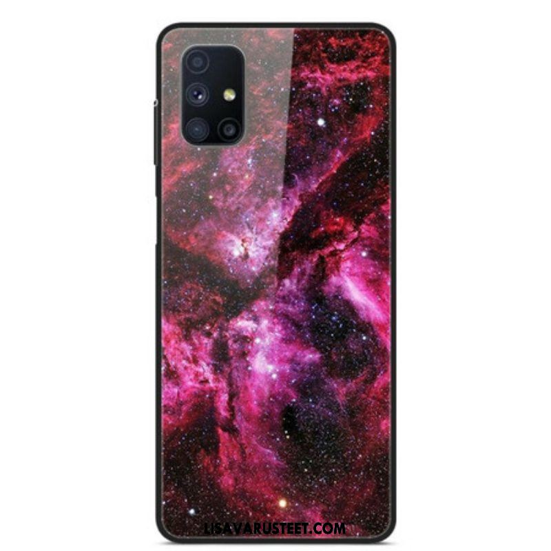 Kuori Samsung Galaxy M51 Vaaleanpunainen Karkaistu Lasi