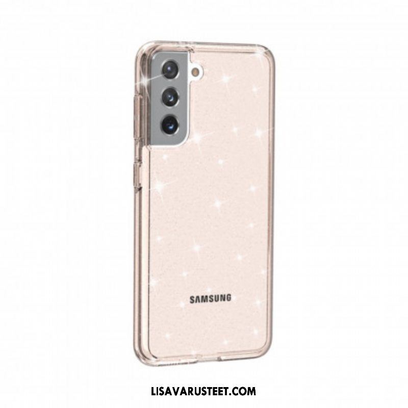 Kuori Samsung Galaxy S21 5G Läpinäkyvät Paljetit