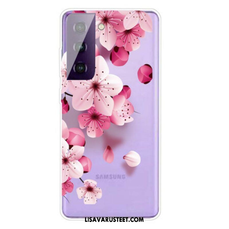 Kuori Samsung Galaxy S21 5G Pienet Vaaleanpunaiset Kukat
