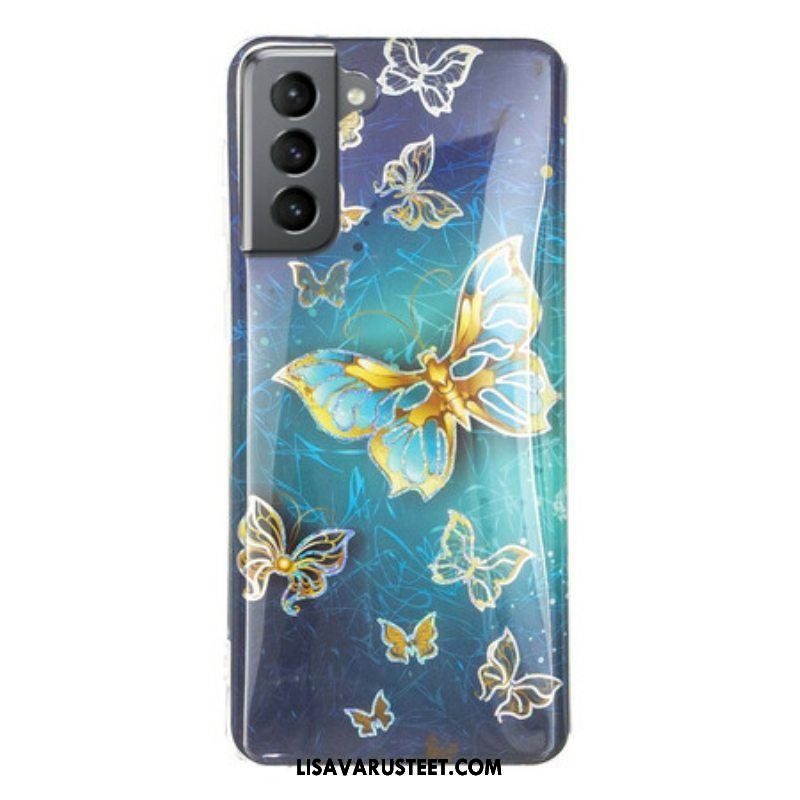 Kuori Samsung Galaxy S21 FE Design-perhosia