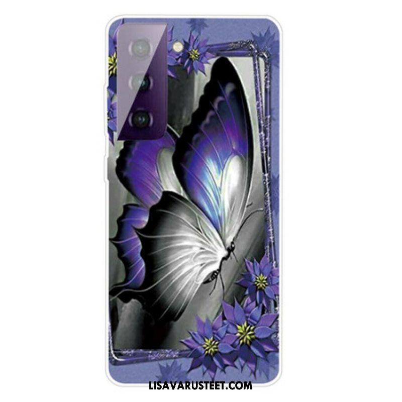 Kuori Samsung Galaxy S21 Plus 5G Kuninkaallinen Perhonen