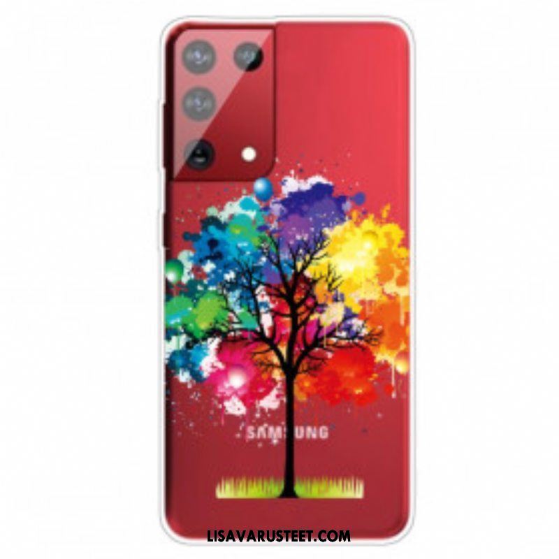 Kuori Samsung Galaxy S21 Ultra 5G Akvarelli Puu