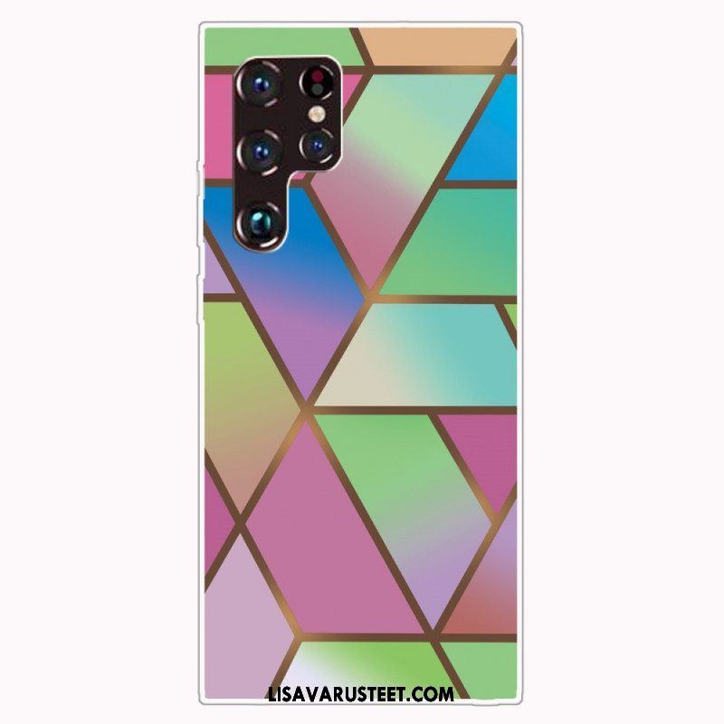Kuori Samsung Galaxy S22 Ultra 5G Geometrinen Marmori