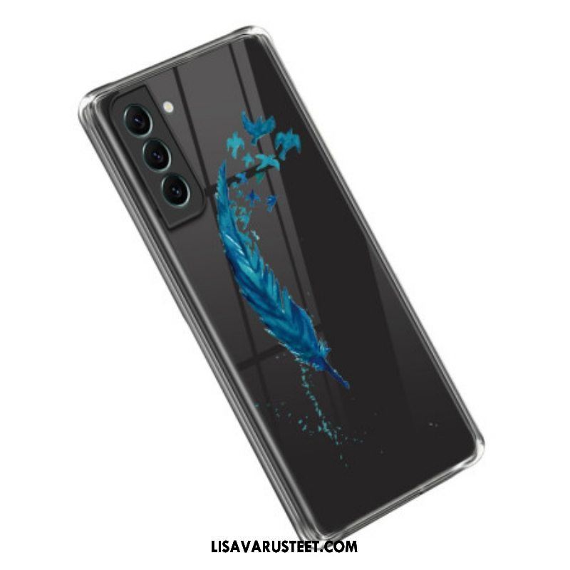 Kuori Samsung Galaxy S23 5G Läpinäkyvä Sininen Sulka