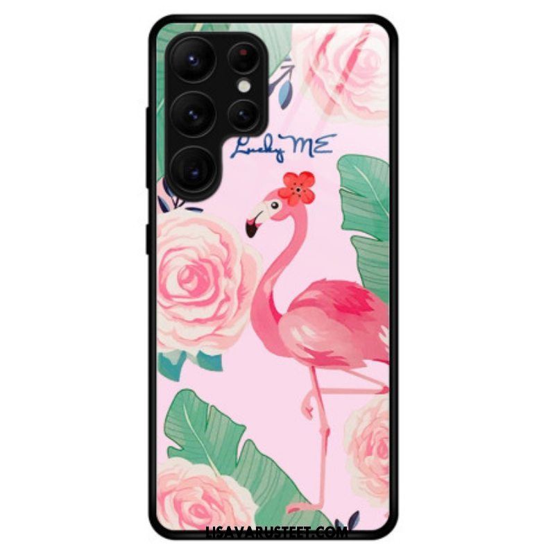 Kuori Samsung Galaxy S23 Ultra 5G Flamingo Karkaistu Lasi