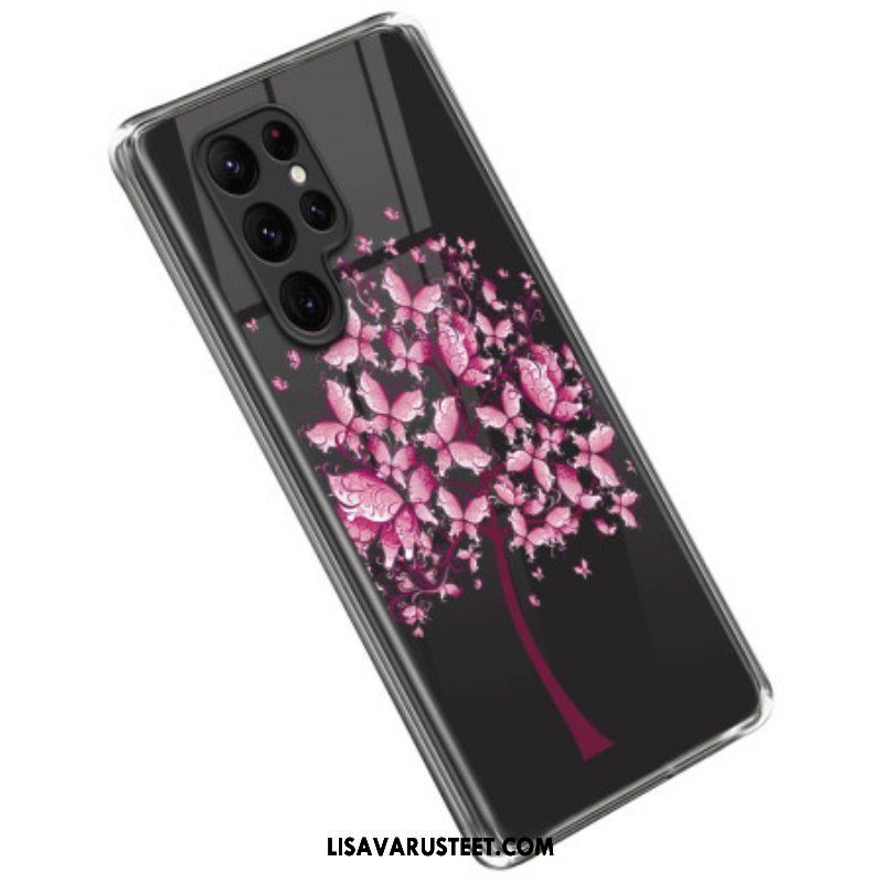 Kuori Samsung Galaxy S23 Ultra 5G Vaaleanpunainen Puu