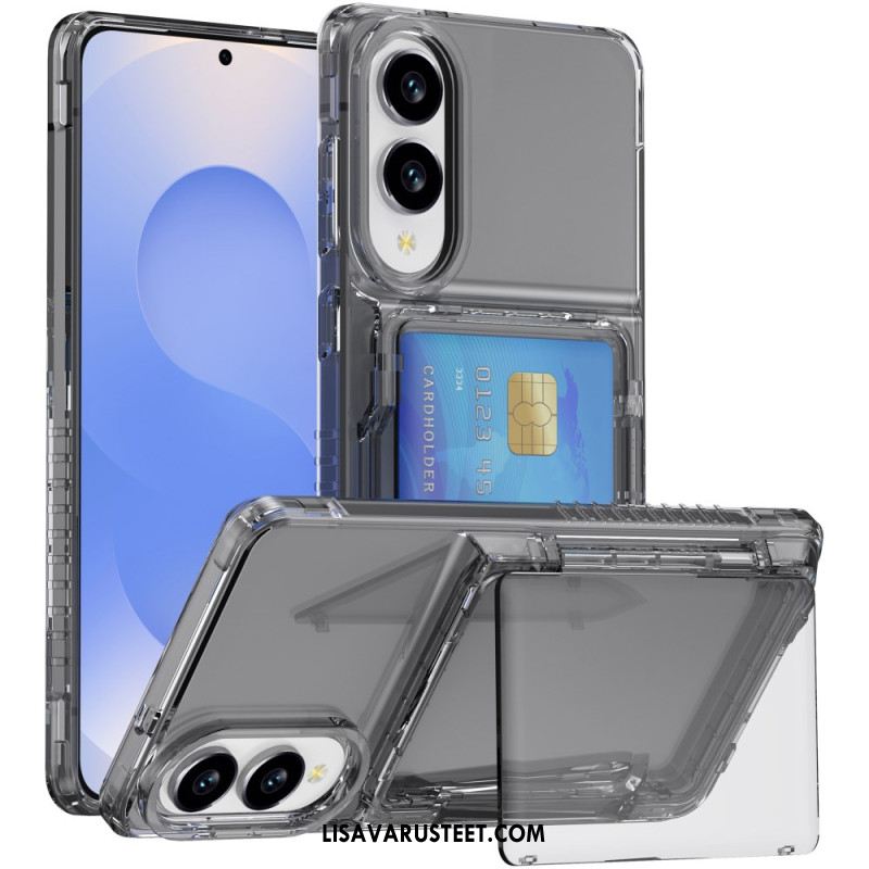 Kuori Samsung Galaxy S25 5g Edge Kirkas Ja Korttikotelo