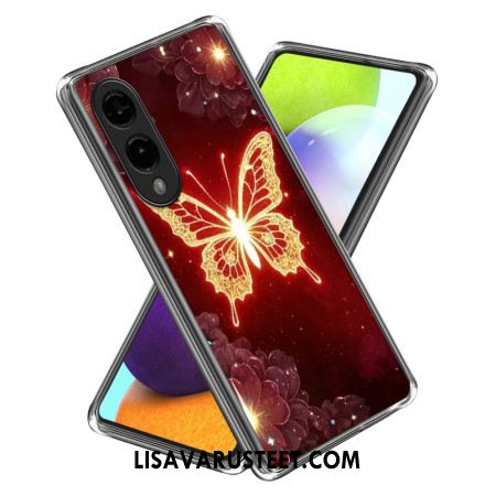 Kuori Samsung Galaxy S25 5g Edge Kultainen Perhonen