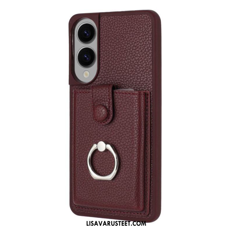 Kuori Samsung Galaxy S25 5g Edge Sormuskotelo Ja Korttikotelo