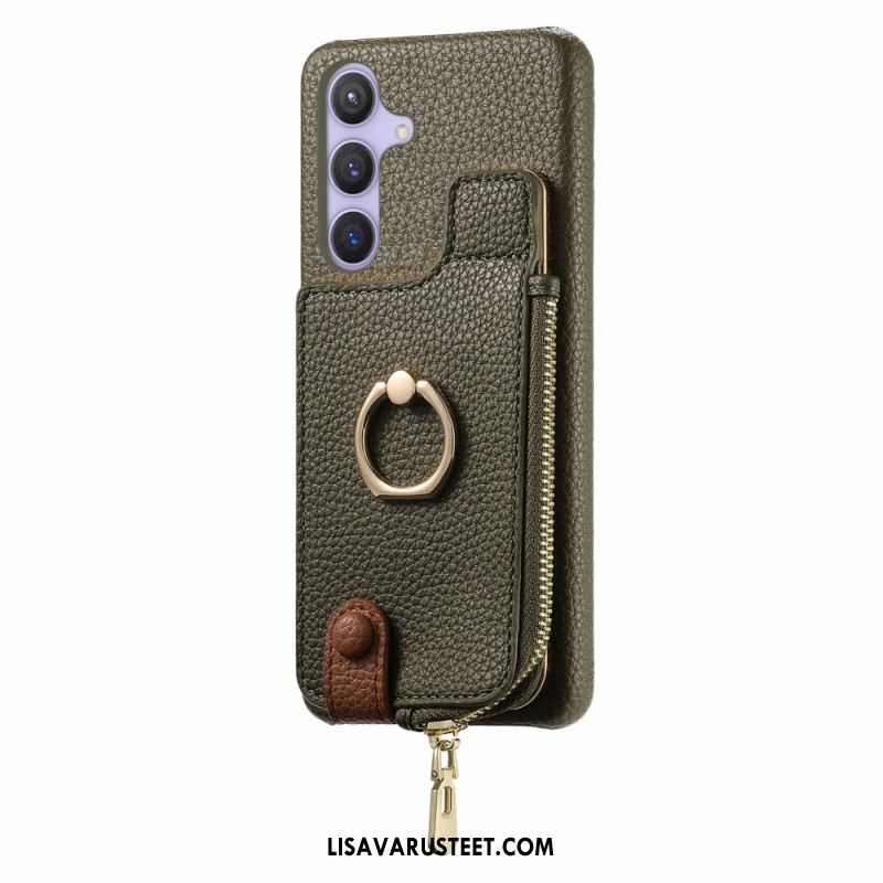 Kuori Samsung Galaxy S25 Plus 5g Lompakko Magneettisella Jalustalla Suojakuori