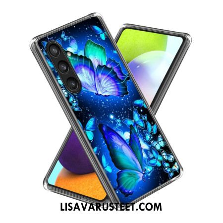 Kuori Samsung Galaxy S25 Plus 5g Siniset Perhoset Suojakuori