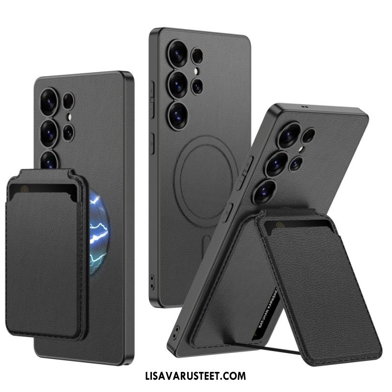 Kuori Samsung Galaxy S25 Ultra 5g Magsafe-yhteensopiva Korttikotelon Kanssa Suojakuori