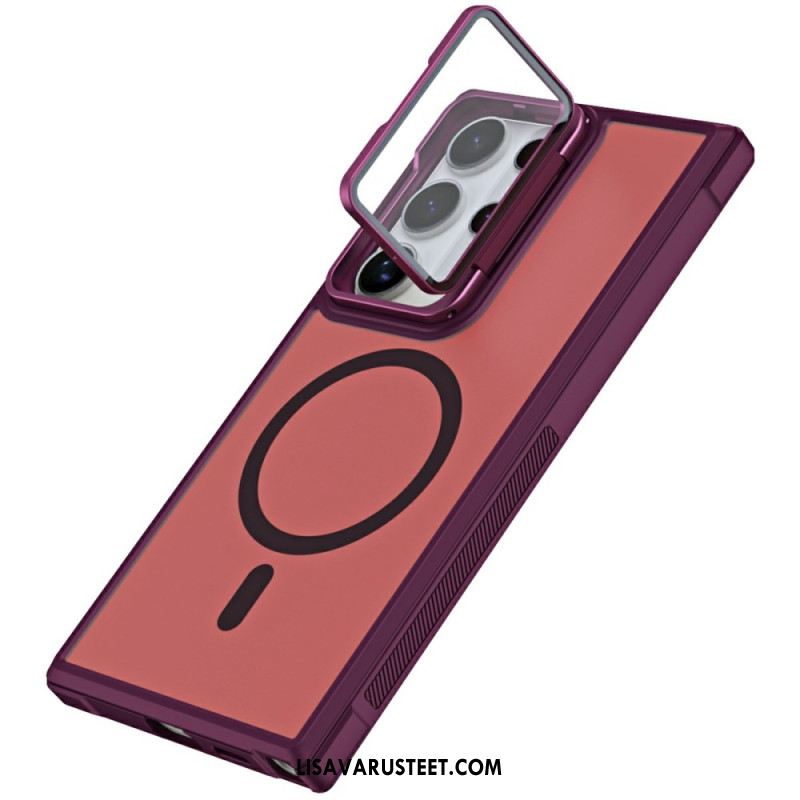 Kuori Samsung Galaxy S25 Ultra 5g Magsafe-yhteensopiva Mattapintainen Sormenjälkiä Hylkivä Muotoilu Jalustalla