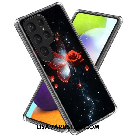 Kuori Samsung Galaxy S25 Ultra 5g Perhonen Ja Ruusu