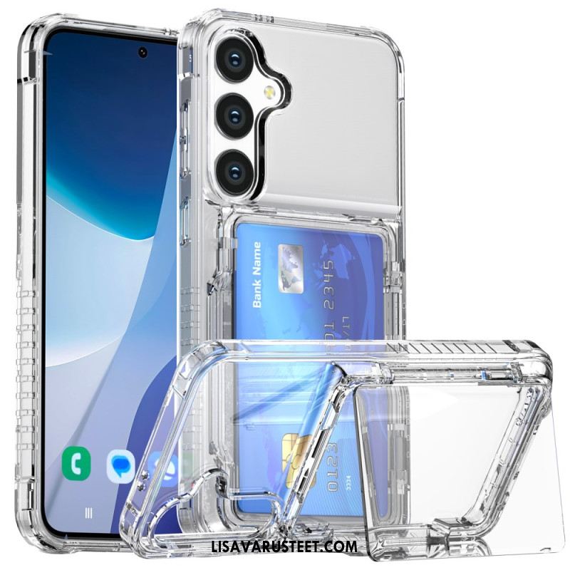 Kuori Samsung Galaxy S26 Läpinäkyvä Korttipidikkeellä Ja Telineellä