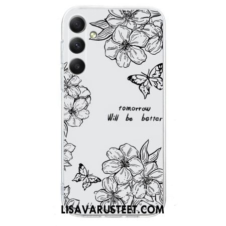 Kuori Samsung Galaxy S26 Musta Kukkakuvio