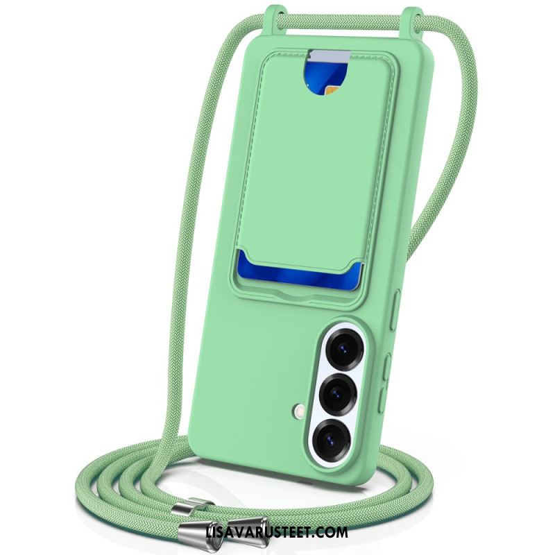 Kuori Samsung Galaxy S26 Plus Korttikotelo Ja Nauha