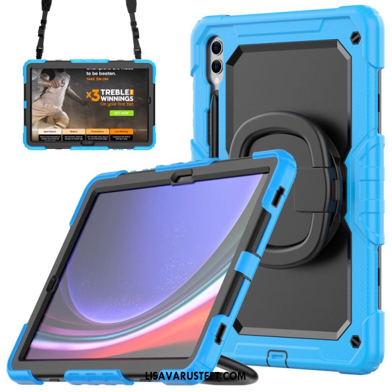 Kuori Samsung Galaxy Tab S10 Plus Erittäin Kestävä Suoja Kynäpidikkeellä Ja Olkahihnalla