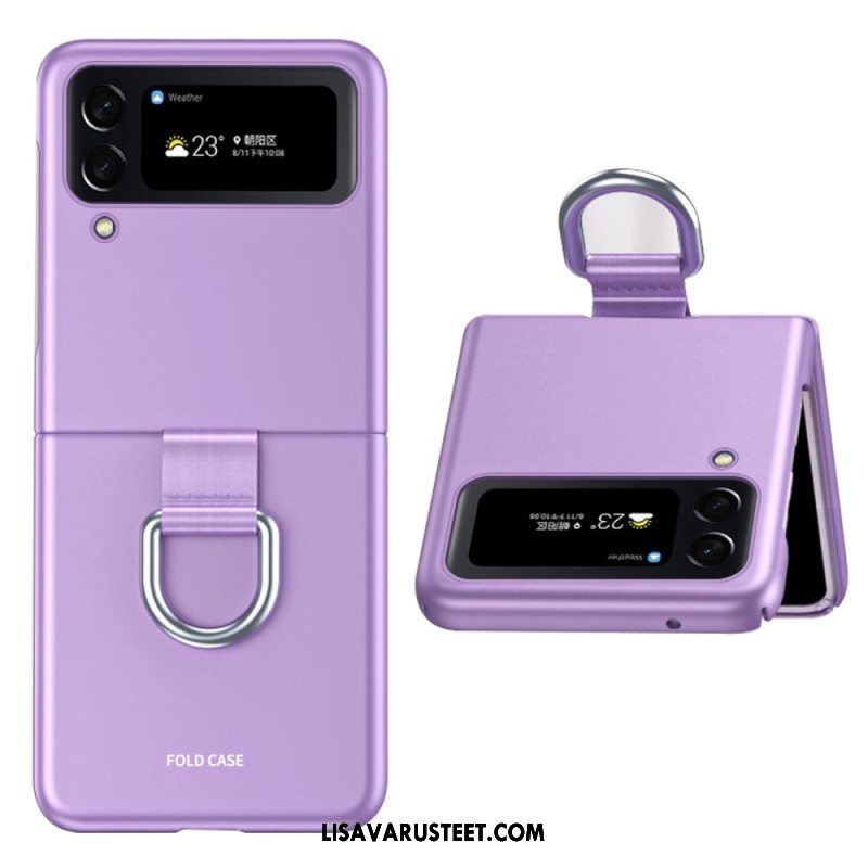 Kuori Samsung Galaxy Z Flip 4 Kotelot Flip Skin-touch Renkaalla