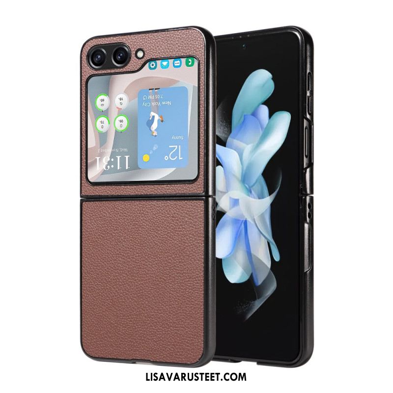 Kuori Samsung Galaxy Z Flip 7 Fe Huomaamaton Nahkatyylinen