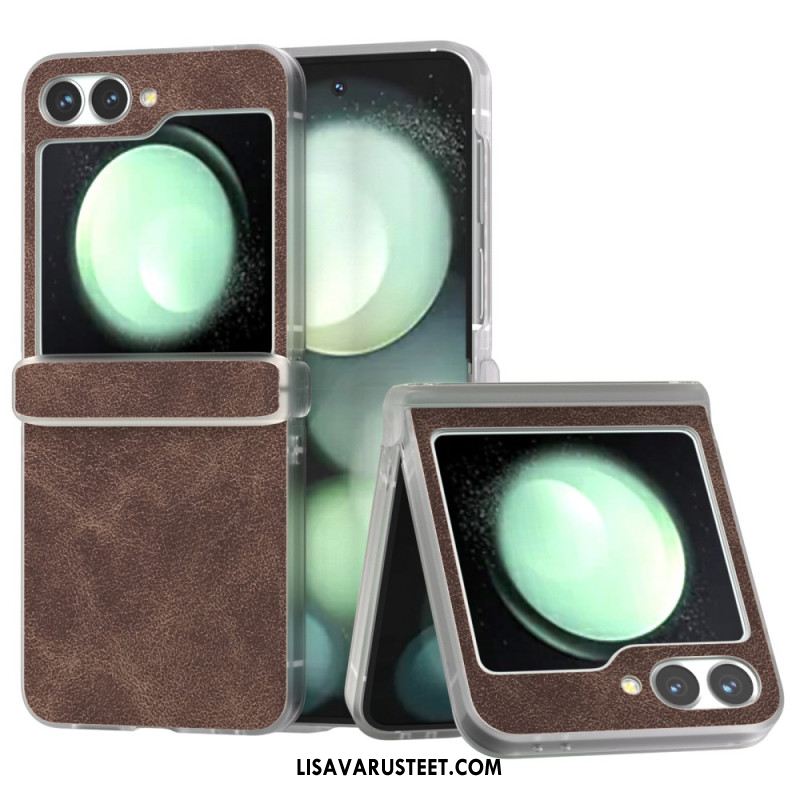 Kuori Samsung Galaxy Z Flip 7 Fe Matta Nahkakuvio Suojakuori