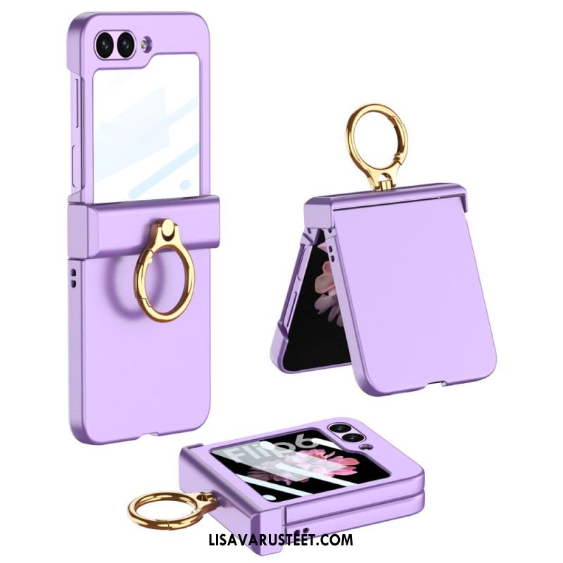 Kuori Samsung Galaxy Z Flip 7 Fe Sormuspidike Ja Gkk-karkaistusta Lasista Valmistettu Näytönsuoja