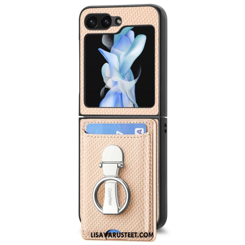 Kuori Samsung Galaxy Z Flip 7 Fe Taitettava Jalusta Ja Korttipidike