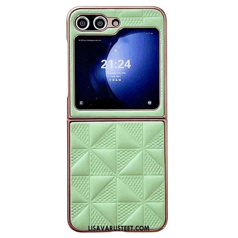 Kuori Samsung Galaxy Z Flip 7 Fe Tikatut Reunat Metalliefektillä