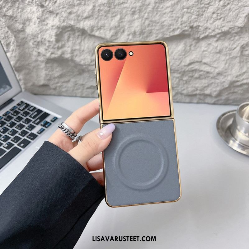 Kuori Samsung Galaxy Z Flip 7 Magneettinen Nappapinta Suojakuori