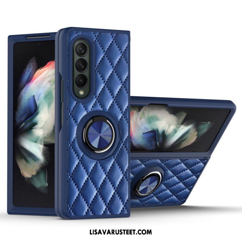 Kuori Samsung Galaxy Z Fold 3 5G Pehmustettu Ring-supportilla