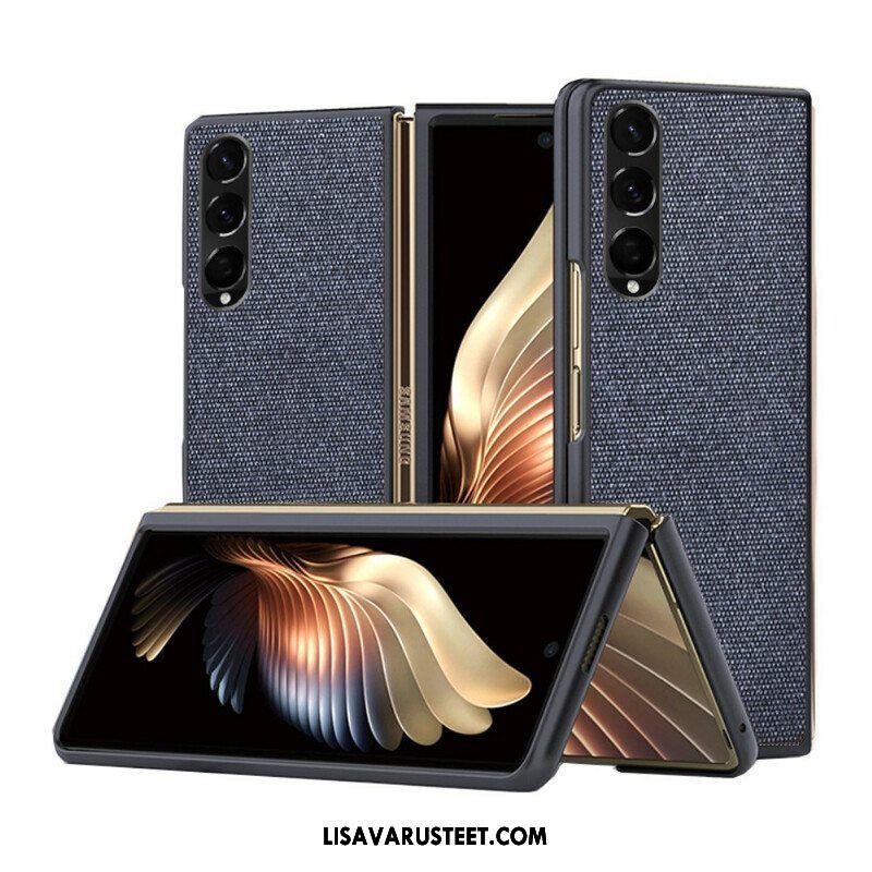 Kuori Samsung Galaxy Z Fold 3 5G Teksturoitu Nahkaefekti