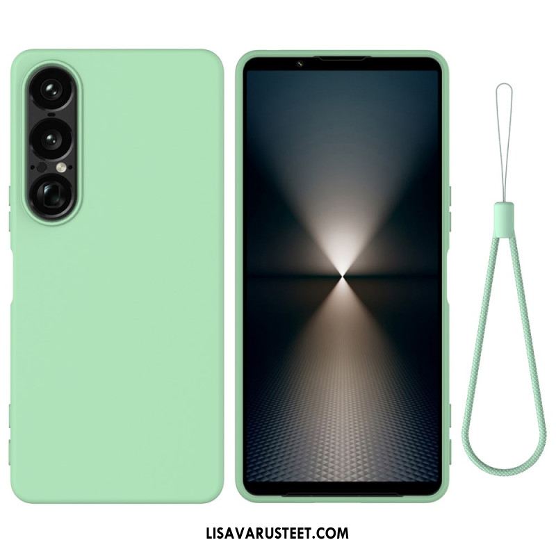 Kuori Sony Xperia 1 Vii Silikoni Ja Nauha Suojakuori