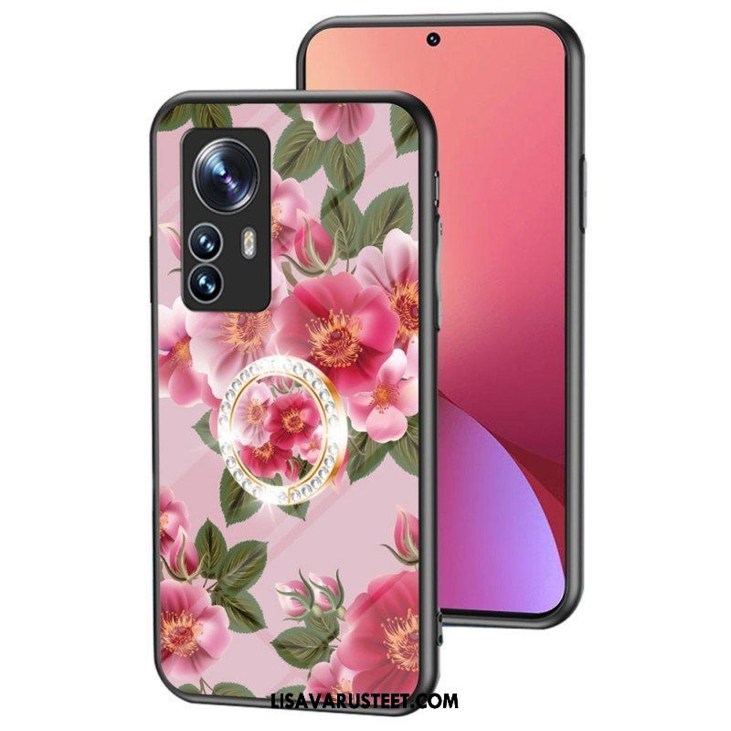 Kuori Xiaomi 12 / 12X Karkaistu Lasi Kukkarenkaalla