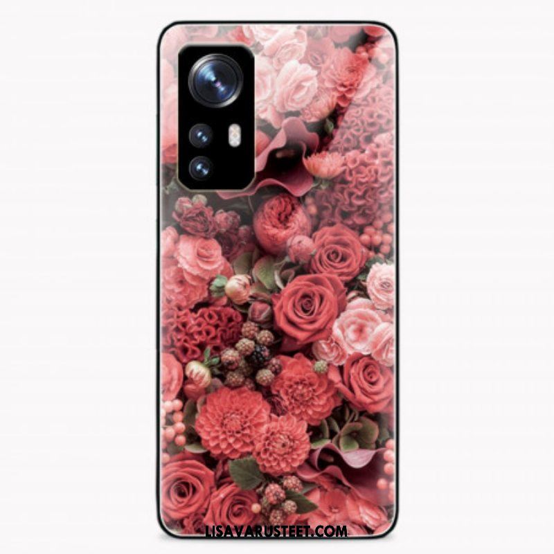 Kuori Xiaomi 12 / 12X Rose Flowers Karkaistu Lasi