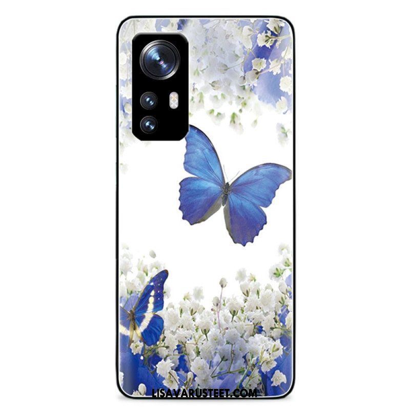 Kuori Xiaomi 12 Pro Royal Butterflies Karkaistu Lasi