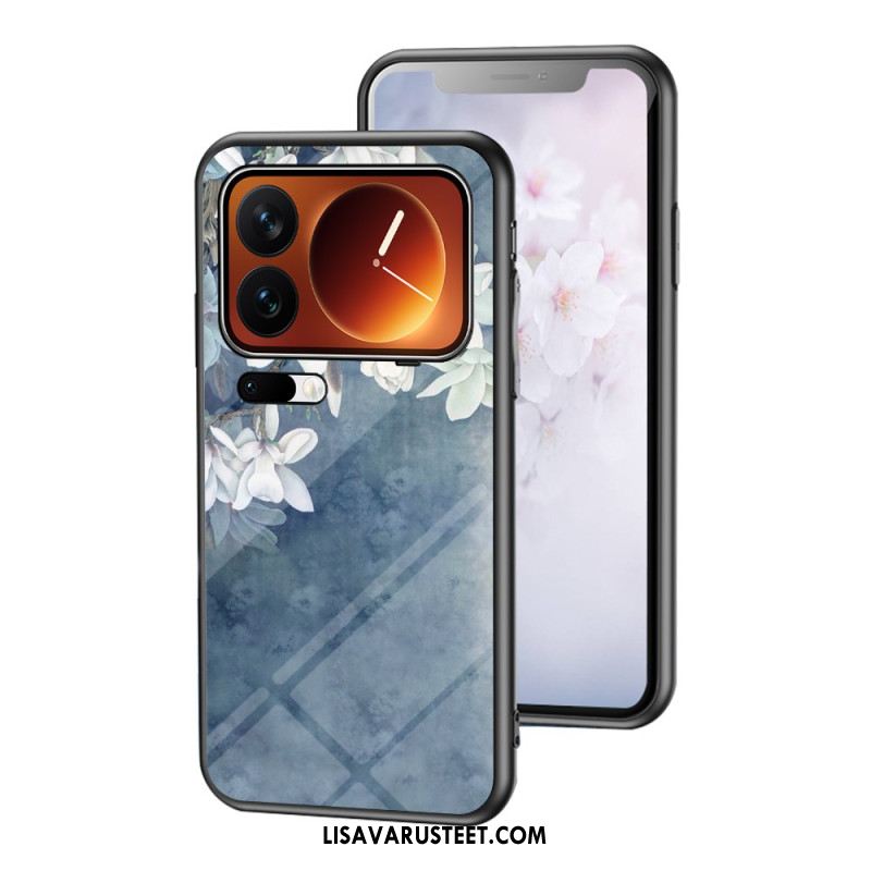 Kuori Xiaomi 17 Pro Max Karkaistua Lasia Kukkakuvio