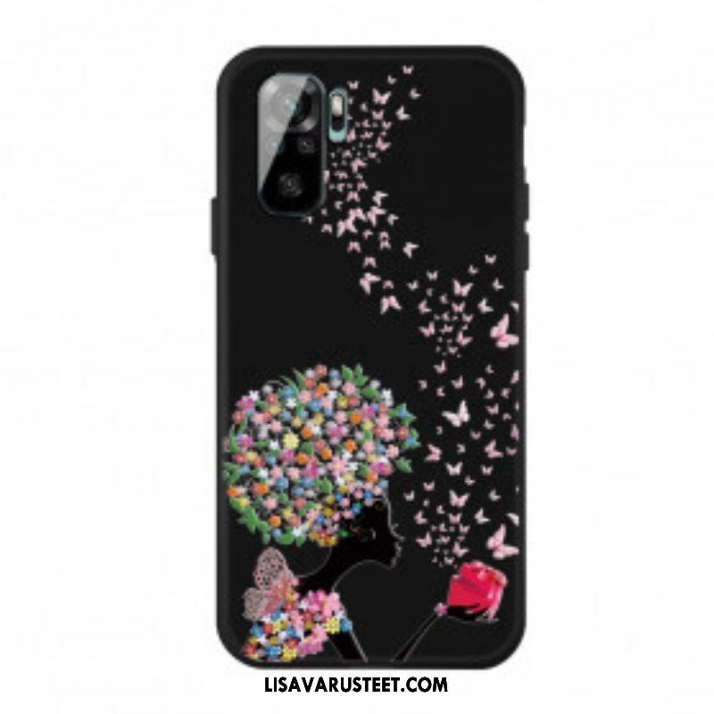 Kuori Xiaomi Redmi Note 10 / 10S Flower Head -nainen