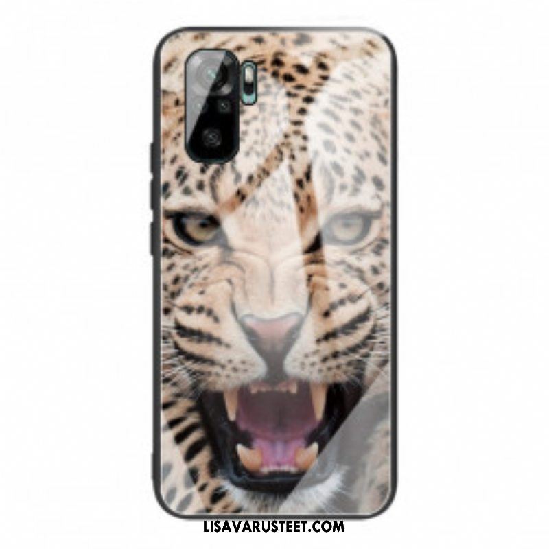 Kuori Xiaomi Redmi Note 10 / 10S Leopard Karkaistu Lasi