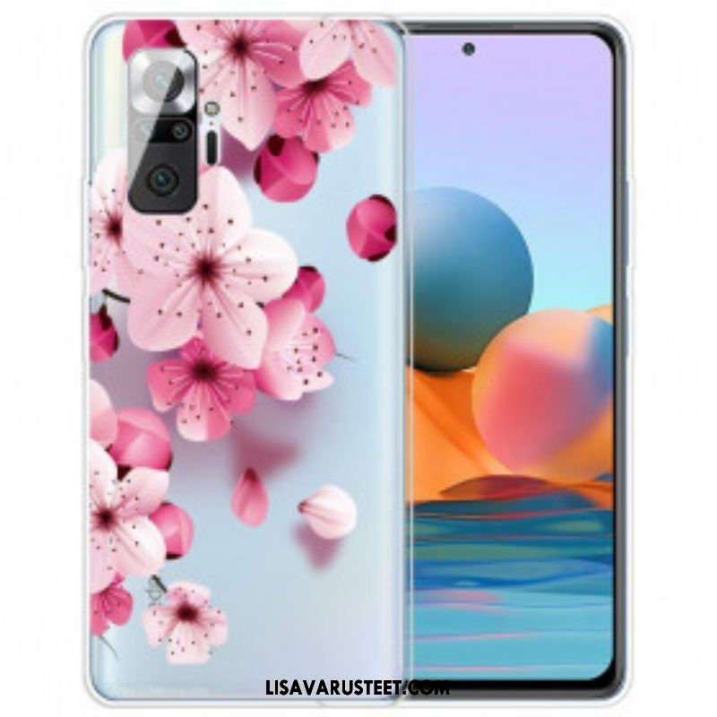 Kuori Xiaomi Redmi Note 10 Pro Pienet Vaaleanpunaiset Kukat