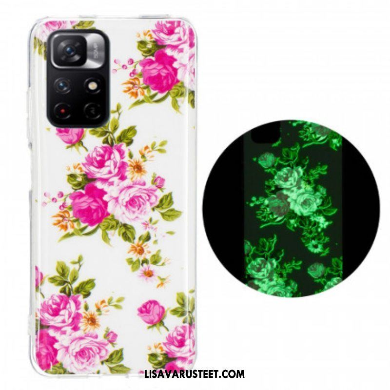 Kuori Xiaomi Redmi Note 11 Pro Plus 5G Fluoresoivat Liberty Flowers