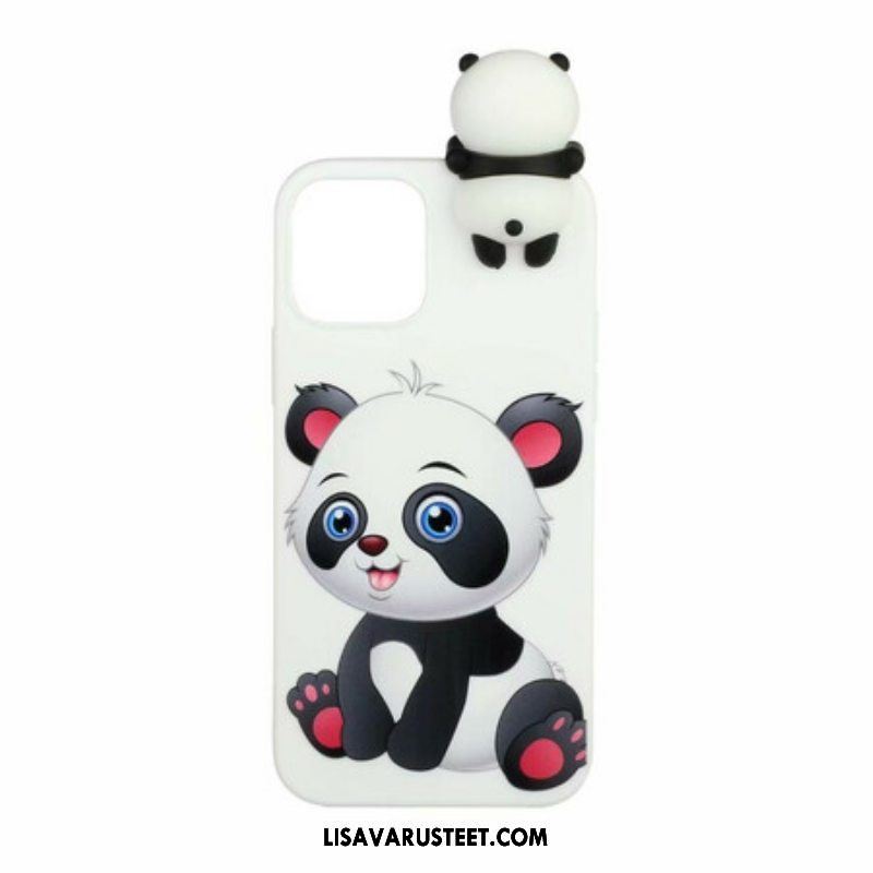 Kuori iPhone 13 Mini 3d Söpö Panda