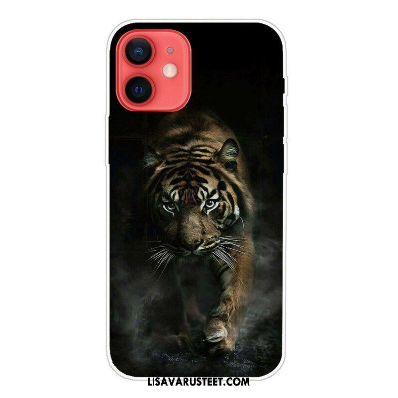 Kuori iPhone 13 Mini Joustava Tiger