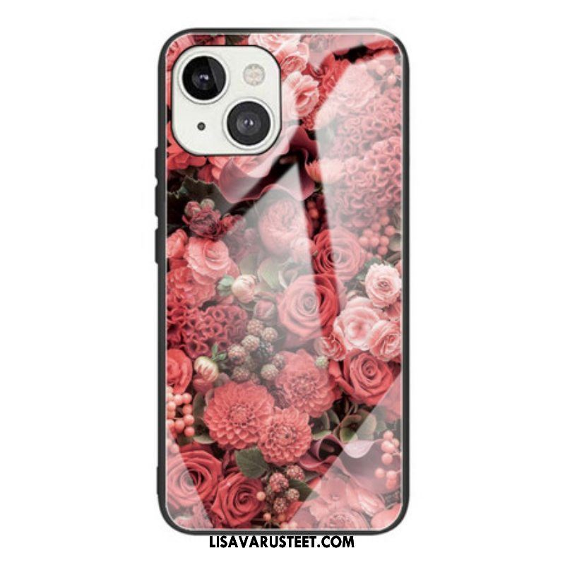 Kuori iPhone 13 Mini Rose Flowers Karkaistu Lasi